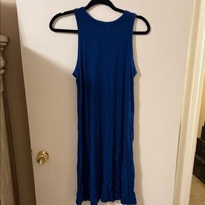 a new day Sleeveless Blue Midi Dress